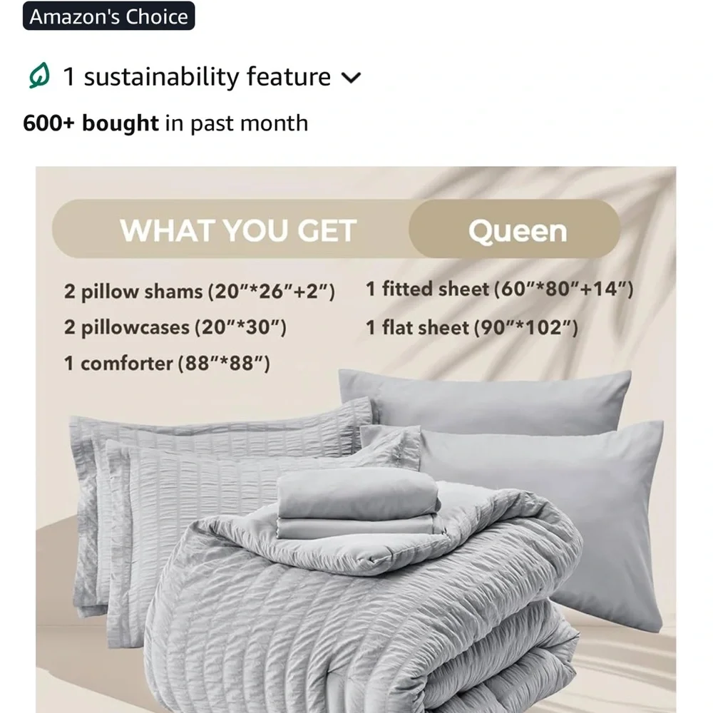 Light Gray Comforter Set